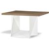 ALMA DESIGN tavolo con base bianca CLINT - 3701-VB-LE12-140x100