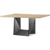 ALMA DESIGN tavolo con base calamina CLINT - 3701-CE-LE11-160x160