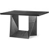 ALMA DESIGN tavolo con base calamina CLINT - 3701-CE-LE16-140x140