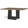 ALMA DESIGN tavolo con base nera CLINT - 3701-VNO-LE12-160x100