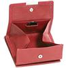 LEAS Portafoglio Piccolo Boxed Style con Protezione di Sicurezza RFID, Vera Pelle, Rosso/Ciliegia Special Edition''