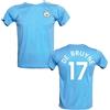 Generico Maglia Kevin De Bruyne 17 Manchester City Home 2023-2024 t-Shirt da Calcio Ufficiale autorizzata - Taglie da Adulto e Bambino (L-Adulto)