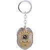 DarkCustom Portachiavi Collana Stemma Stars Raccoon Police Gadget