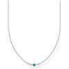 Thomas Sabo collana da donna pietra turchese argento sterling 925 KE2093-405-17