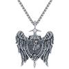 Aniu Arcangelo Michele Collana Argento Sterling 925, Ciondolo San Michele Uomini, Medaglie Arcangelo San Michele, Christian Arcangelo Ciondolo Gioielli Religioso per Uomo Donna