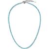 COAI Collana Unisex con Perle di Pietre Naturali e Acciaio Inox, Collana Uomo Donna Pietre Dure