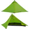 RDYMONKEY 3F UL GEAR Lanshan 1 PRO - Tenda da campeggio, ultraleggera, impermeabile, professionale, per 1 persona, per campeggio, pesca, escursionismo, arrampicata (3 stagioni, verde)