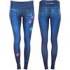 WINSHAPE Functional Power Shape Jeans Leggings Ael102, Donna, Blu Indaco, XXL