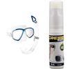 CRESSI Bundle Cressi Perla, Snorkeling, Apnea, Immersioni-Combo Set Maschera Perla + Snorkel Mexico,Taglia Unica+Cressi Premium Anti Fog-Anti-fog per Maschere Sub e Occhialini Nuoto, Adulto Unisex