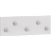 Schildmeyer Moonlight 149898 - Pannello con ganci per cameretta bambini, in legno, 60 x 4,6 x 19,5 cm, colore: Bianco opaco