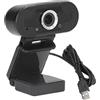 Weikeya Fotocamera per computer portatile, messa a fuoco automatica PC Webcam ABS stereo universale con microfono per computer portatile per webinar