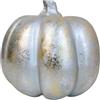 HEITMANN DECO - Zucca decorativa in polistirolo, argento, circa 18 x 18 cm