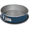 Guardini, Tortiera apribile 1 fondo Ø 24 cm, Fondo salvagoccia, Acciaio prodotto con ridotte emissioni di CO2 con nuovo rivestimento PFAS free, Grigio/Blu, Made in Italy, Linea XBake