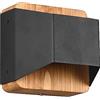 Trio Leuchten Trio, Applique, Arino incl. 1 x LED,SMD,4,3 Watt,3000K,430 Lm. Finitura: Metallo, nero opaco L:12,2cm, A:12,0cm, P:10,0cm OSRAM Inside,