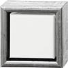 Creativ Quadro su tela con cornice, bianco argento antico, taglia unica
