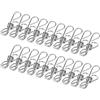 Vicloon Mollette Acciaio Inox, 100 Pezzi Mollette Clip Mollette Bucato Piccola Clip Mollette in Acciaio Inox per Biancheria da Letto, Asciugamani, Calze, Cartolina, Foto, Chiusura per Snack