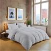 MistyMorning Set copripiumino in tinta unita, biancheria da letto e lino di qualità morbida e premium, cotone egiziano con 200 fili. (Grigio argento, singolo)