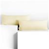 DecoKing Set di 2 federe 40 x 120 * 2 cm, jersey 100% cotone pettinato, chiusura a cerniera Avorio Amber