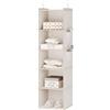 Relaxdays Organizer da Armadio, 6 Ripiani, HLP 99x15x30 cm, Divisore  Portascarpe in Stoffa, 2 Ganci da