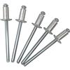 Marcopol Confezione da 400 rivetti ciechi 4,0 x 8 mm, testa a cupola aperta, DIN 7337, rivetti in alluminio e mandrino in acciaio, rivetti pop (400, 4,0 x 8 mm)