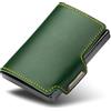 MONDRAGHI Miniwallet in Vera Pelle Leggero e Tascabile. Portafoglio Slim per Carte di Credito Banconote Tessere e Documenti Modello Racing per Uomo e Donna