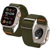 Spigen Lite Fit Ultra Cinturino Compatibile con Apple Watch per Apple Watch Ultra 2/Ultra 49mm, Series 9/8/7 45mm, Series SE2/6/SE/5/4 44mm e Series 3/2/1 42mm - Khaki