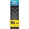 ABSINA 10x Batteria orologio LR626 AG4 LR66-1.5V Alcaline batterie orologi a prova di perdite e di lunga durata - SG4 / V4GA / G4A / 4GA / L626 / 177 - batterie orologio da polso, pile sr626sw