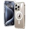TAURI Cover Magnetica per iPhone 15 Pro, Trasparente