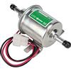 Tbest Pompa Elettrica Universale 24V per Auto e Barca con Filtro in Linea per Carburante Benzina (Argento)