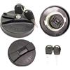 Web Truck Tappo per serbatoio 80mm per camion, autobus - Nero, plastica/metallo