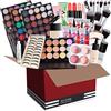 Kit Trucco Donna da 30 Pezzi, JasCherry Set di Trucchi Completo, Set Regalo  Trucco Portatile di Natale con Rossetti Palette Ombretti Fondotinta