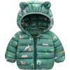 Happy Cherry Giubbotto Bimbo Bimba Invernale Manica Lunga Piumino Bambini Bambina con Cappuccio Antivento Giacca Inverno Piumini Caldo Outwear Vestiti Regalo Grigio 9-12 Mesi