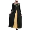 Generic 2023 Nuovo - Abito da donna Dubai arabo musulmano Abaya abito a maniche lunghe Islam pizzo per donne abiti musulmani ragazze Maxi abito 10, Nero , M