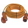 as - Schwabe Cavo di prolunga 10 m H07BQ-F 5G2,5-400V, 16A, 5-poli, 6h, 11kW - Prolunga Industriale - Per cantiere, giardino - Prolunga CEE robusta per uso esterno - IP44 - Made in Germany, 59610