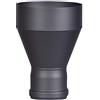 FIREFIX R150/Ü10 Raccordo (Estensione) per Tubi fumari Spessi 2 mm, Laccato Nero, da 80 mm a Attacco a Parete 150 mm