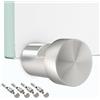 Raumhero Morsetto in vetro in acciaio INOX (set completo da 4 pz.) - Universale per spessore della lastra 2,5-6mm - Fissaggio a morsetto per vetro, Dibond in alluminio, supporto per specchio e
