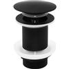 YDHfdc Pop Up Valvola di Scarico Universale Piletta di Scarico Lavabo Senza Troppopieno Piletta Click Clack per Lavabo, Lavandino, Installazione Senza Attrezzi