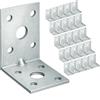 OMIDEAS 25 x Squadretta di Giunzione Angolare ( 50 x 50 x 35 x 2 ) Squadretta Rinforzata Zincate