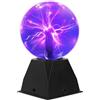 SENQIU Sfera al Plasma 15CM 6 Pollici, Lampada Fulmini Magica Touch Sensitive, Luce Notturna per Camera da Letto, Decorazioni, Luce Viola