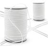 DOJA Barcelona | Elastico Cucito 1 Pz | Bobina 200M | Cordoncino Elastico Bianco Tondo Ø4mm | Poliammide ed Elastan | Elastico Merceria Resistente