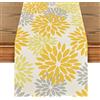 Artoid Mode Runner da Tavola Motivo Dahlie Floreale Giallo 40 x 180 cm
