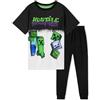 Minecraft Pigiama Bambino - Pigiama Ragazzo in Cotone a Maniche Lunghe 5-14 Anni - Minecraft Gadget Regali per Gamer (Verde/Bianco, 13-14 Anni)