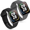 Xisair 2 Braccialetti di Ricambio Compatibili con Redmi Watch 3 Active Cinturino Impermeabile, Fascia Sportiva Traspirante Cinturino in Silicone per Redmi Watch 3 Active