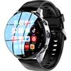 BADEZ Smart Watch Per Uomo Donna (rispondi/effettua Chiamata), Orologio Fitness Da 1,43', Con Cardiofrequenzimetro, Pagamento Con Codice Di Scansione, Connessione Bluetooth