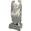 Design Toscano Jolly Hotei Buddha Sorridente Statua decorativa in stile asiatico da giardino, poliresina, pietra bicolore, 63,5 cm