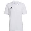 adidas Uomo Polo Shirt (Short Sleeve) Ent22 Polo, White, HC5067, MT
