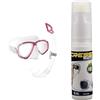 Cressi Bundle Perla, Snorkeling, Apnea, Immersioni-Combo Set Maschera Perla+Snorkel Mexico,Taglia Unica Premium Anti Fog - Anti-Fog per Maschere Sub e Occhialini Nuoto, Adulto Unisex
