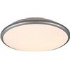 RL LIVE YOUR LIGHT Reality, Plafoniera, Meta incl. 1 x LED,SMD,20,0 Watt,3000K,2400 Lm. Legno naturale, color legno, Finitura: Plastica, nero opaco L:31,5cm, L:31,0cm, A:3,5cm Dimmerabile tramite interrutto,IP20