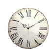 Mebus Orologio da parete vintage con numeri romani I senza ticchettio grazie al preciso movimento al quarzo, copertura in vetro a cupola I 20 cm piccolo, antico