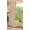 Gardinenbox - Tenda con occhielli, in voile, 100% poliestere, 175 x 140 cm, colore: Sabbia
